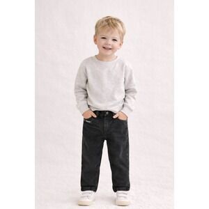 Wrangler Toddler Black Jeans Elastic Waist Cotton Size 3T